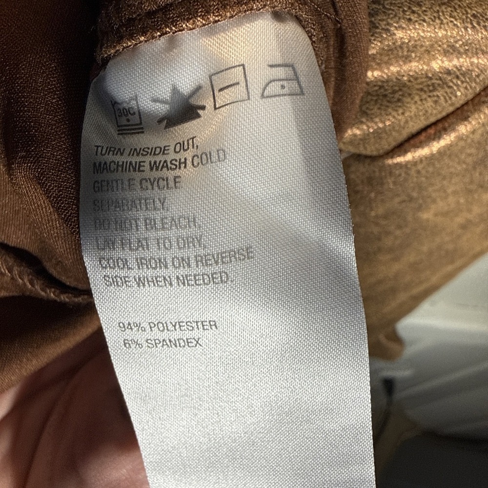 C Wonder Christian Siriano Metallic Knit Ruffle Jacket In Bronze WM M PETITE NWT - Picture 8 of 9